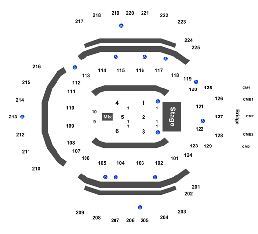 Chase Center Seating Chart Concerts