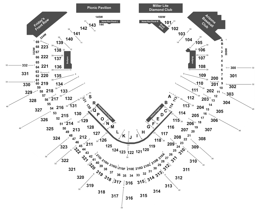 Arizona Diamondbacks Seating Chart