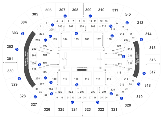 Chesapeake Energy Arena Seating Chart For Concerts