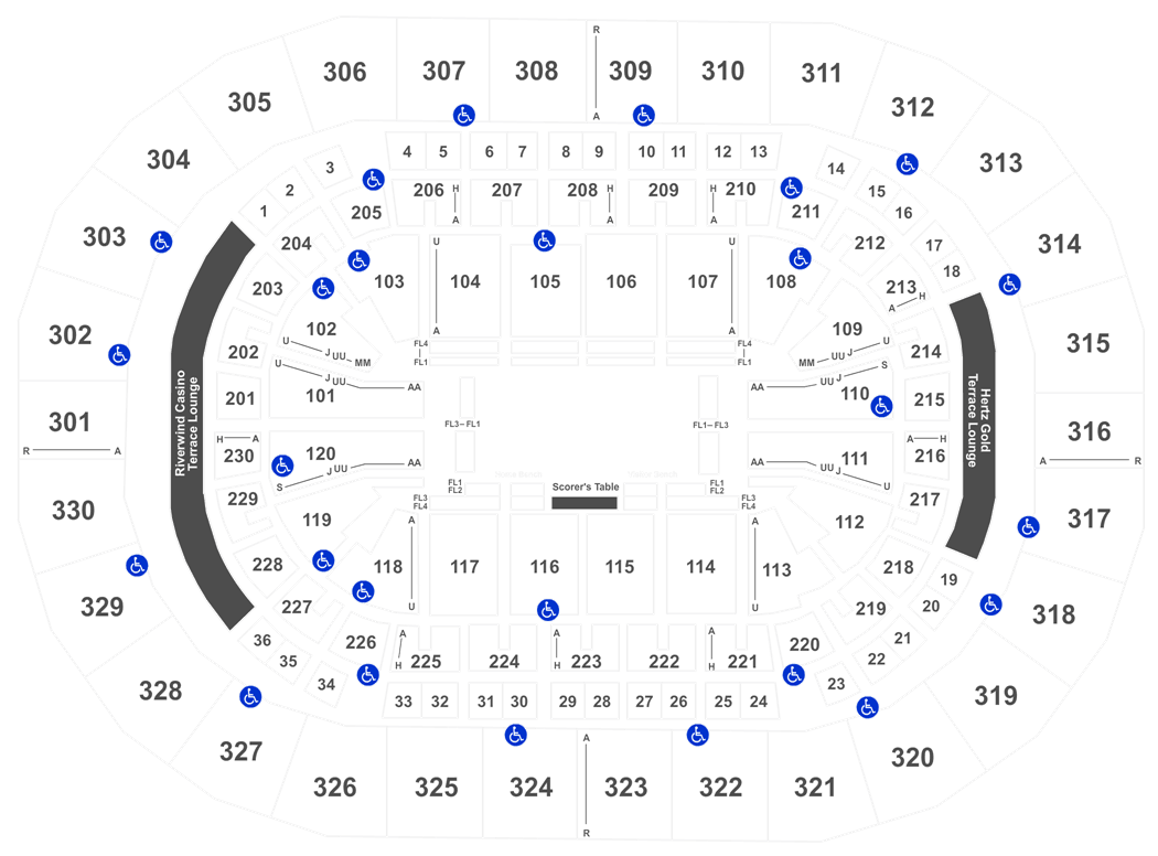 Chesapeake Arena Seating Chart