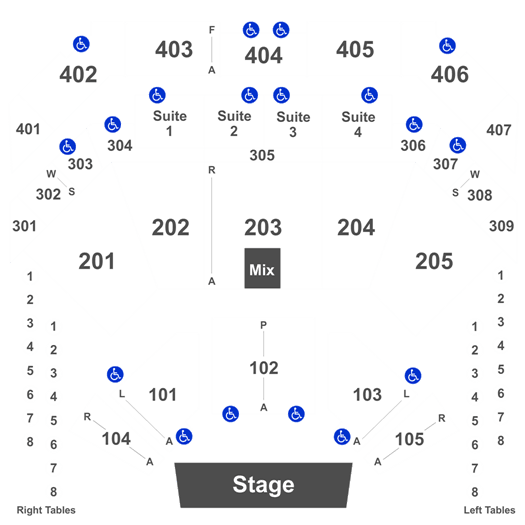 Choctaw Durant Seating Chart