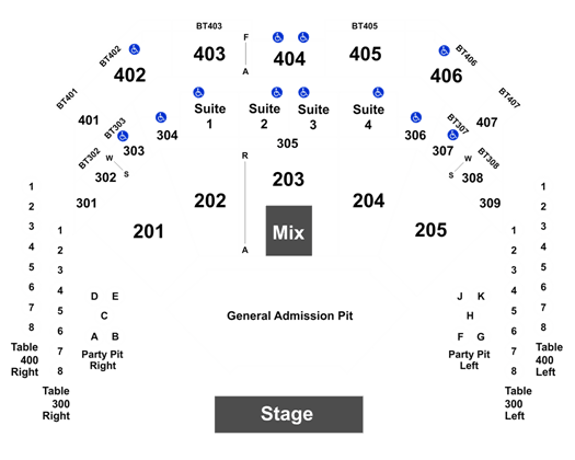 Choctaw Durant Seating Chart