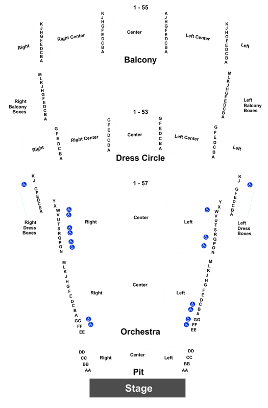 Chrysler Hall Seating Chart