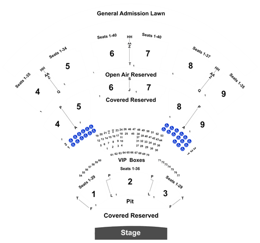 Walnut Creek Amphitheatre Seating Chart