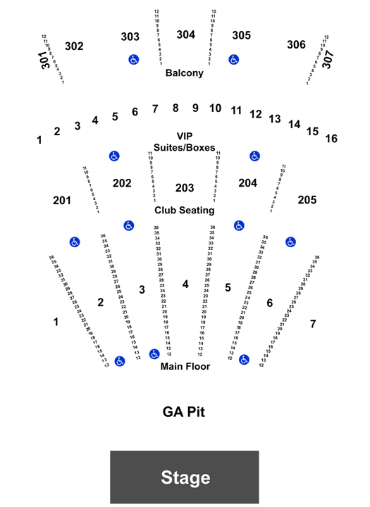 Comerica Theatre Seating Chart Seat Numbers