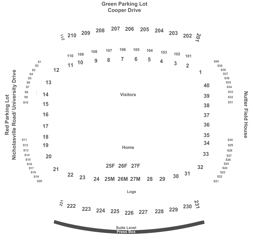 Kentucky Wildcats Football Seating Chart
