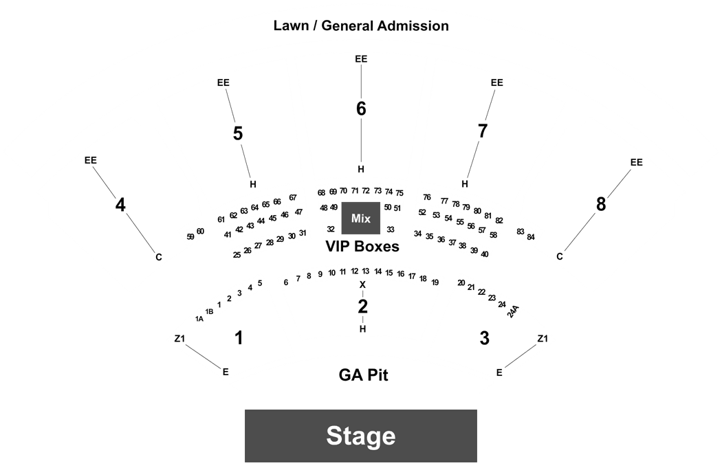 Coral Sky Amphitheatre Virtual Seating Chart