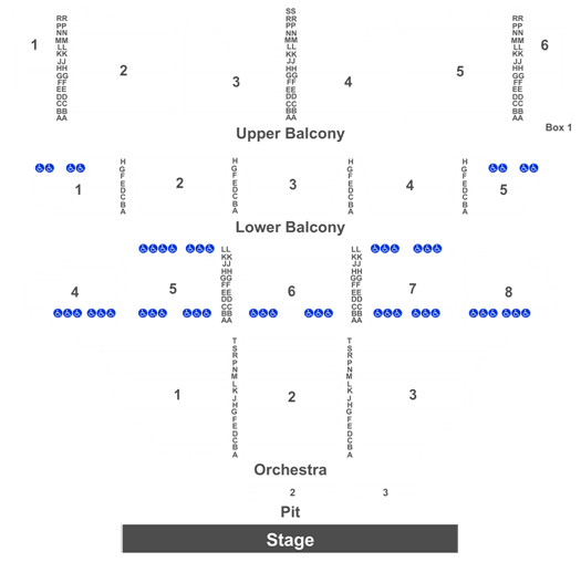 Coronado Seating Chart Rockford Il