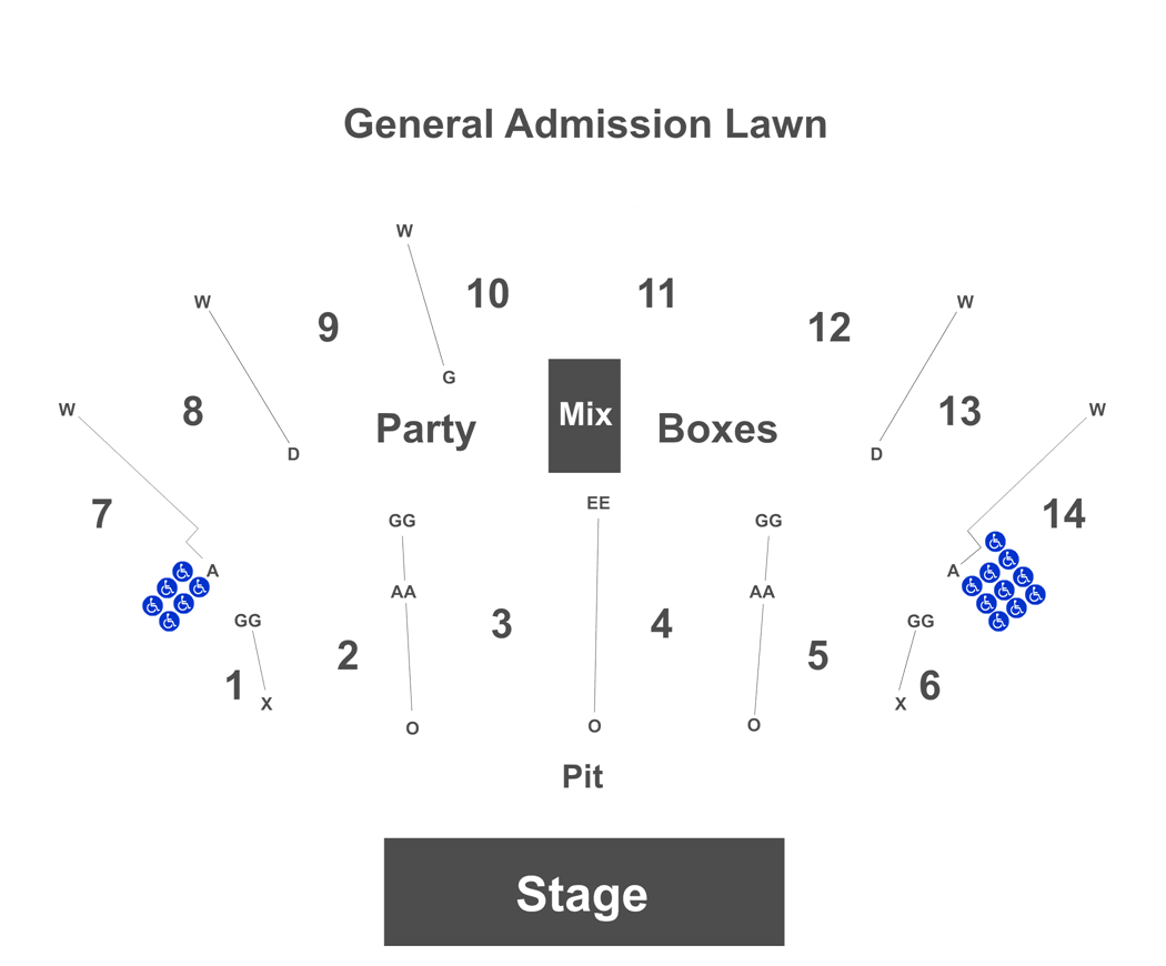 Cricket Wireless Amphitheatre Bonner Springs Seating Chart