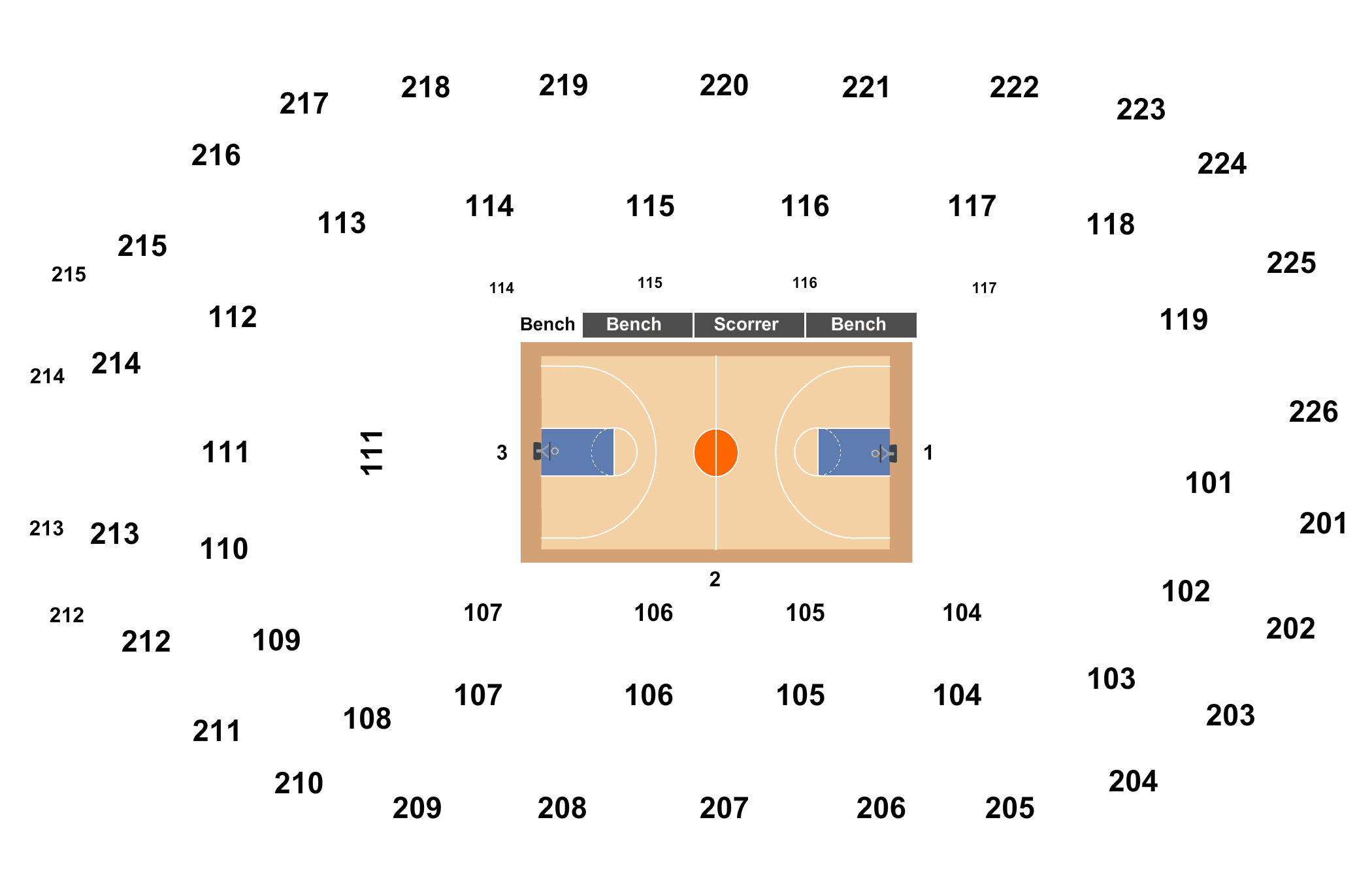 Seating Charts  CURE Insurance Arena