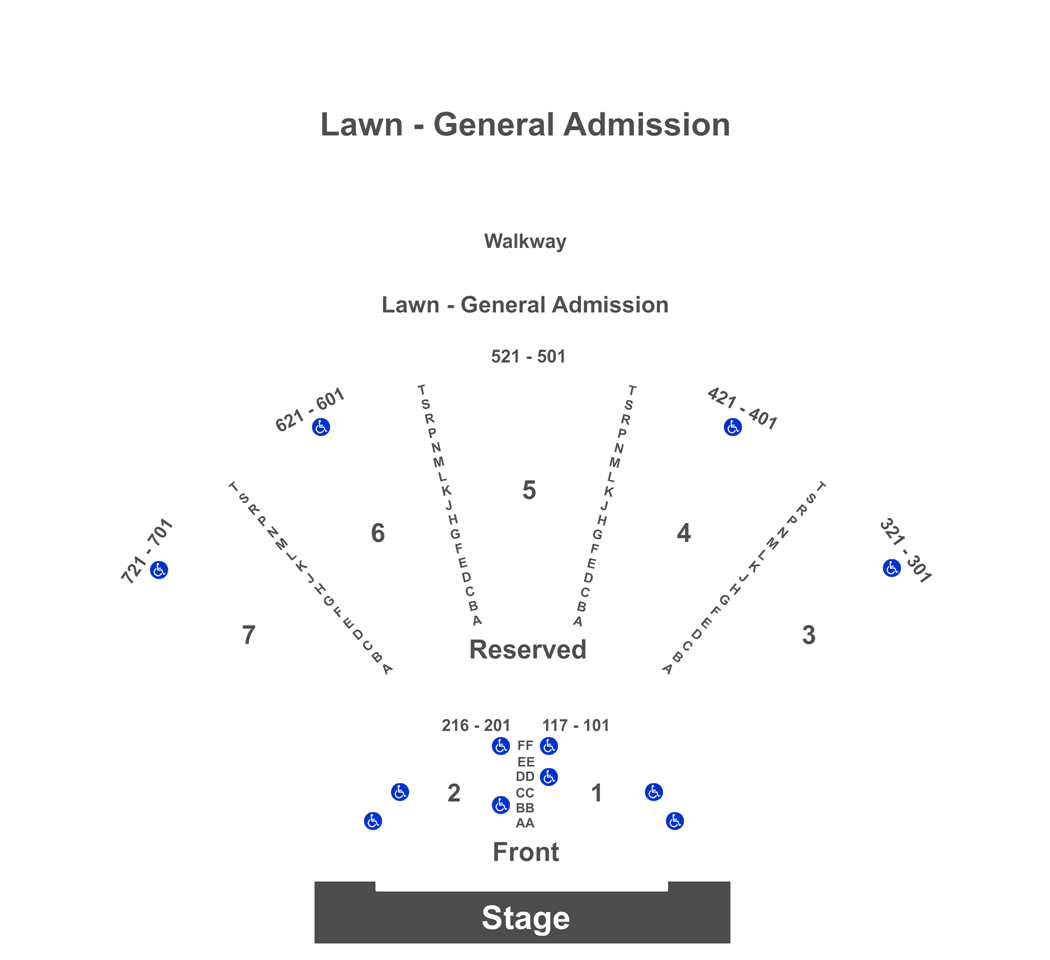 Cuthbert Amphitheater Seating Chart Concerts
