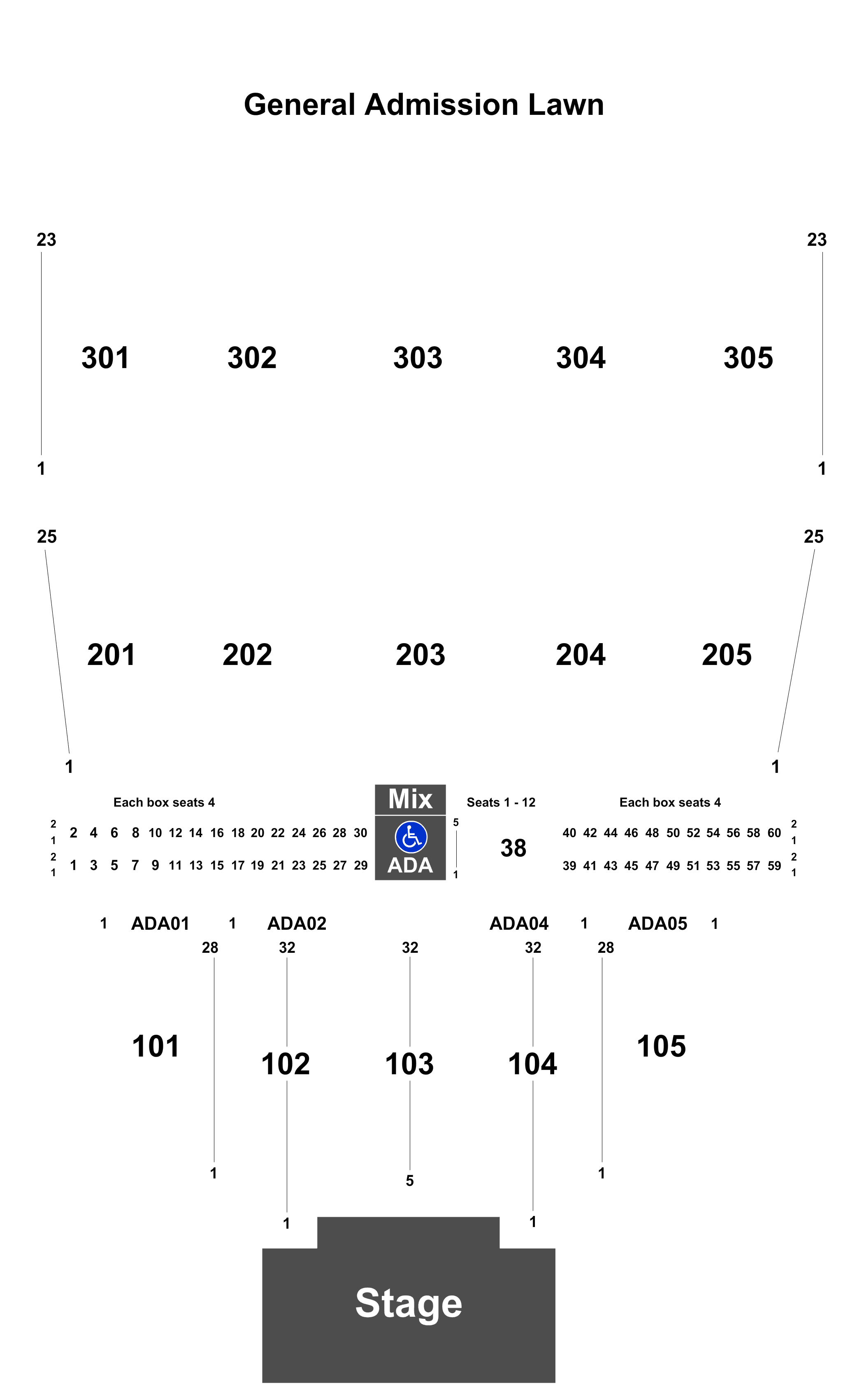 Darlings Waterfront Pavilion Seating Chart