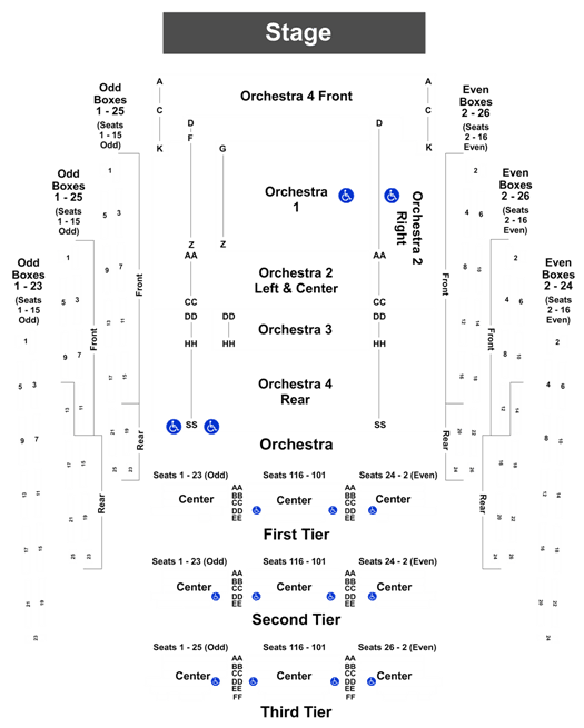 David Geffen Hall Seating Chart