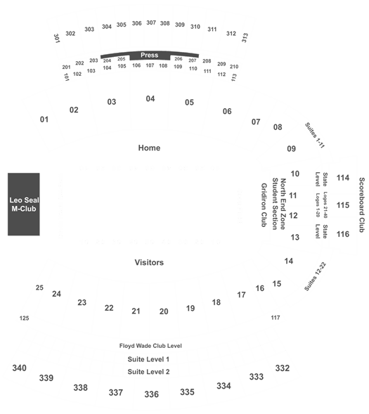 Davis Wade Stadium Seating Chart 2019