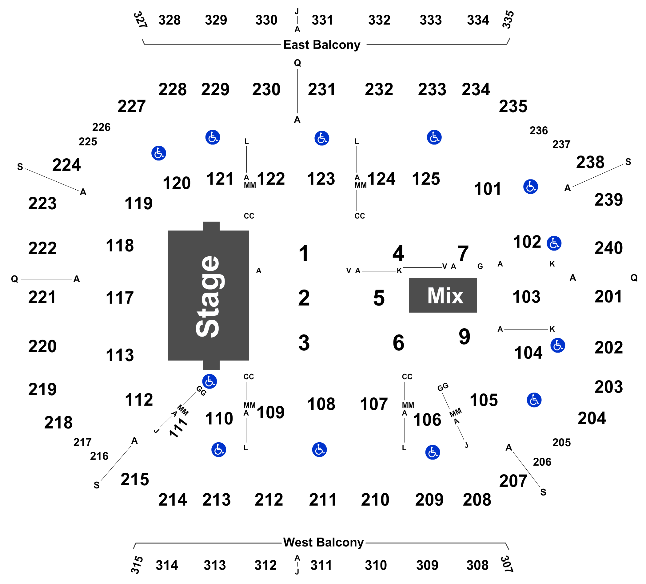 Dcu Seating Chart With Rows