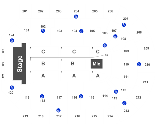 Denny Premier Center Seating Chart