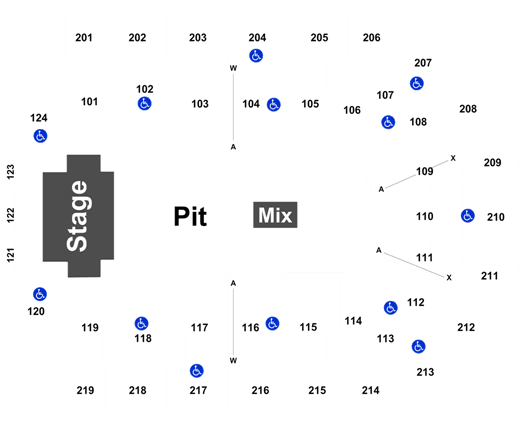 Sanford Premier Center Seating Chart