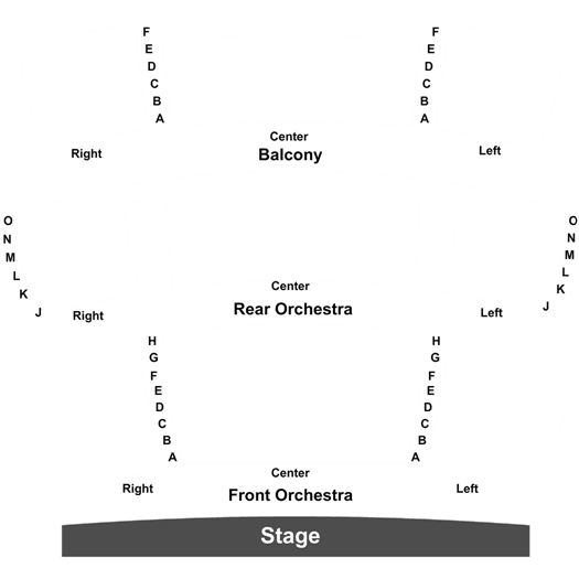 Diana Wortham Theatre Seating Chart