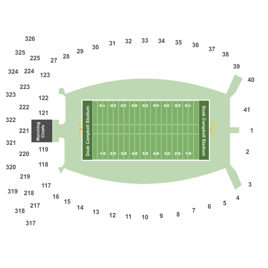 Doak Stadium Seating Chart