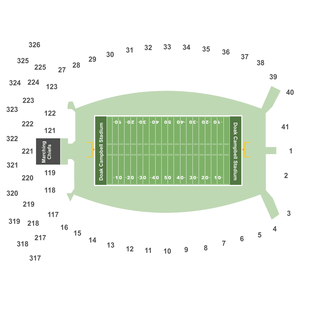 Doak Campbell Stadium Interactive Seating Chart