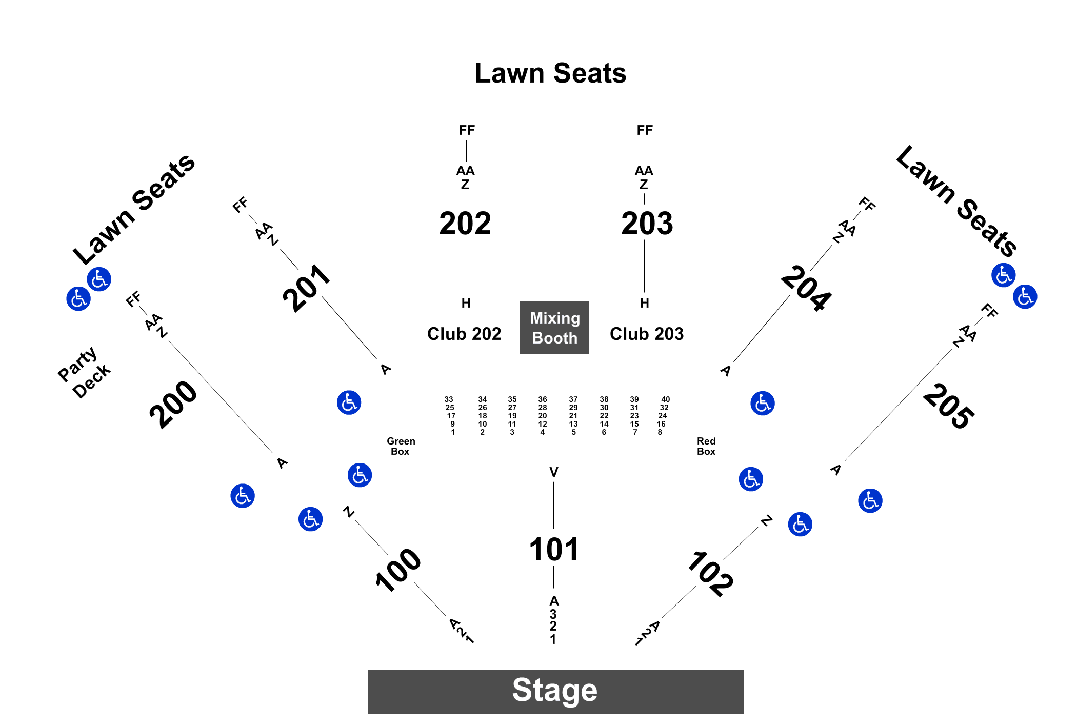 Gexa Energy Pavilion Detailed Seating Chart