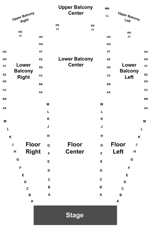 Freeman Stage Seating Chart