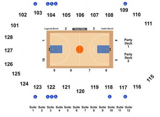 Agua Caliente Event Seating Chart