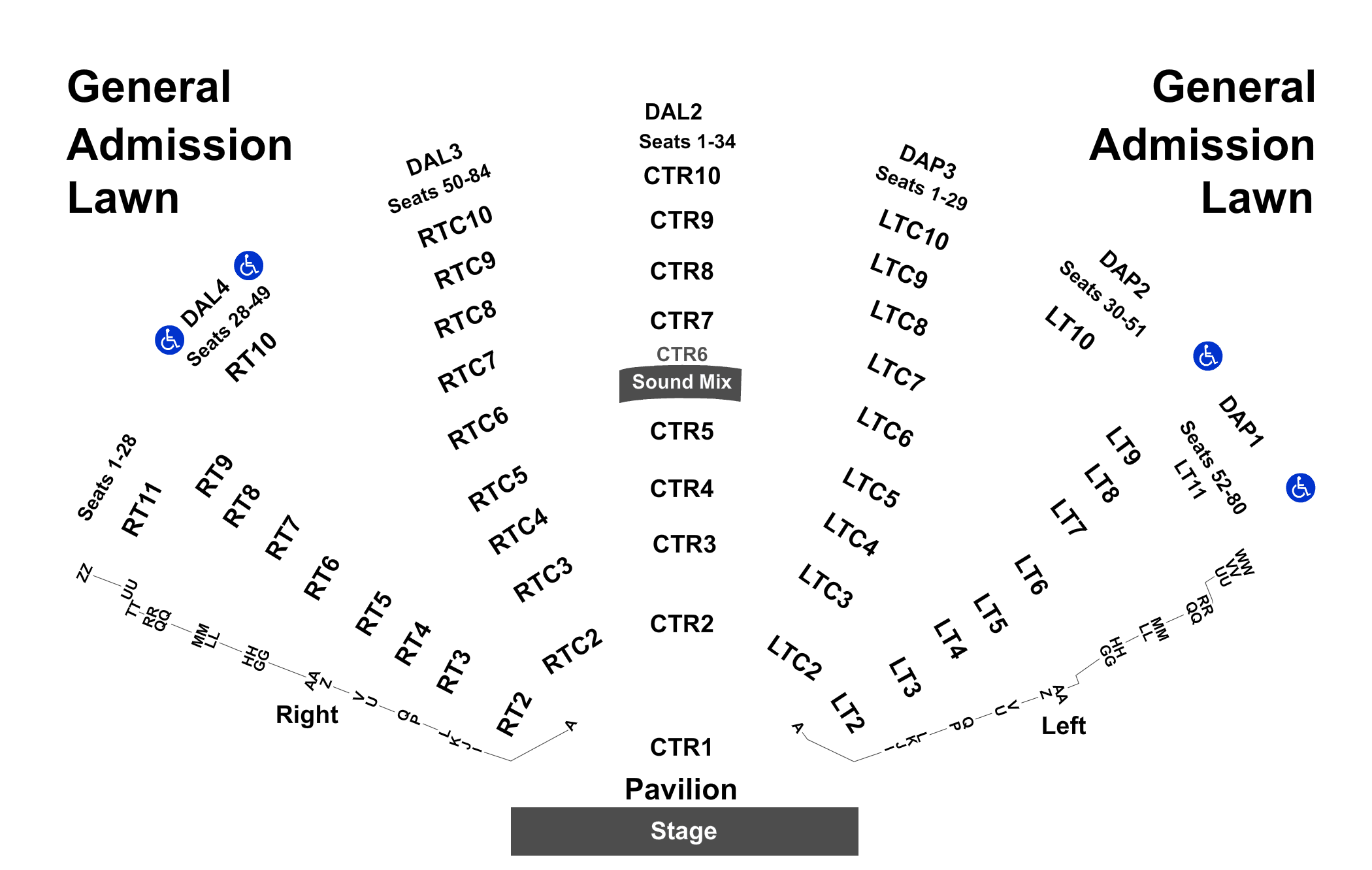 Dte Lawn Seating Chart