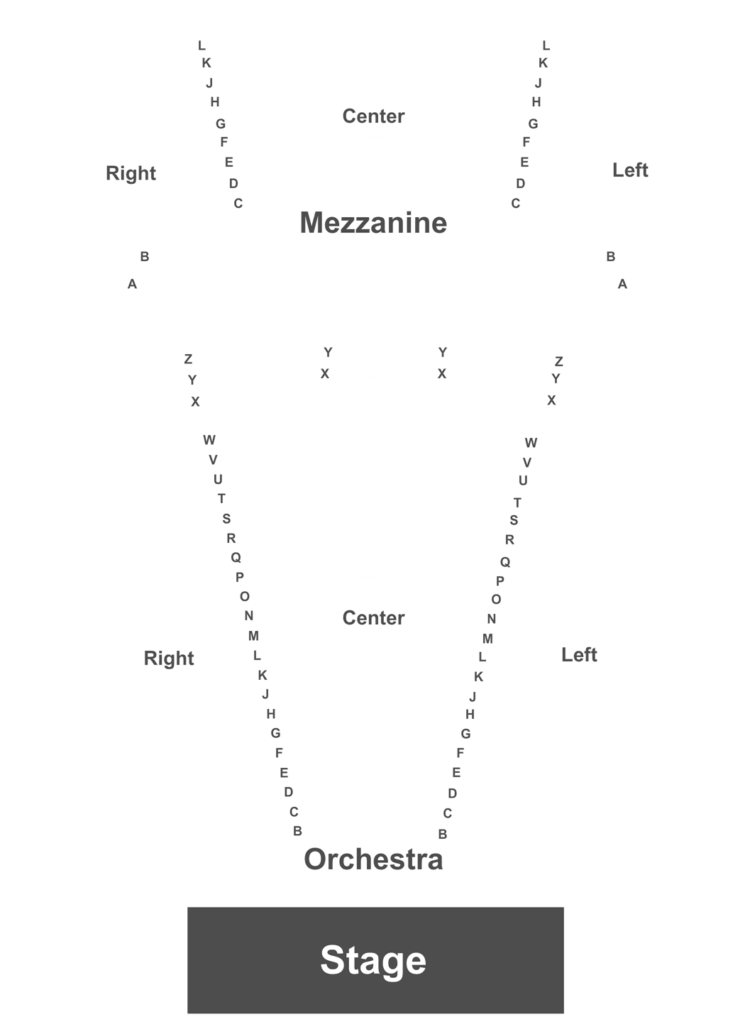 Seating Chart Encore Theater Las Vegas