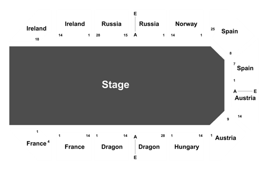 Excalibur Tournament Of Kings Seating Chart