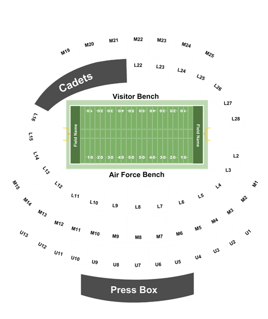 Air Force Falcon Stadium Seating Chart