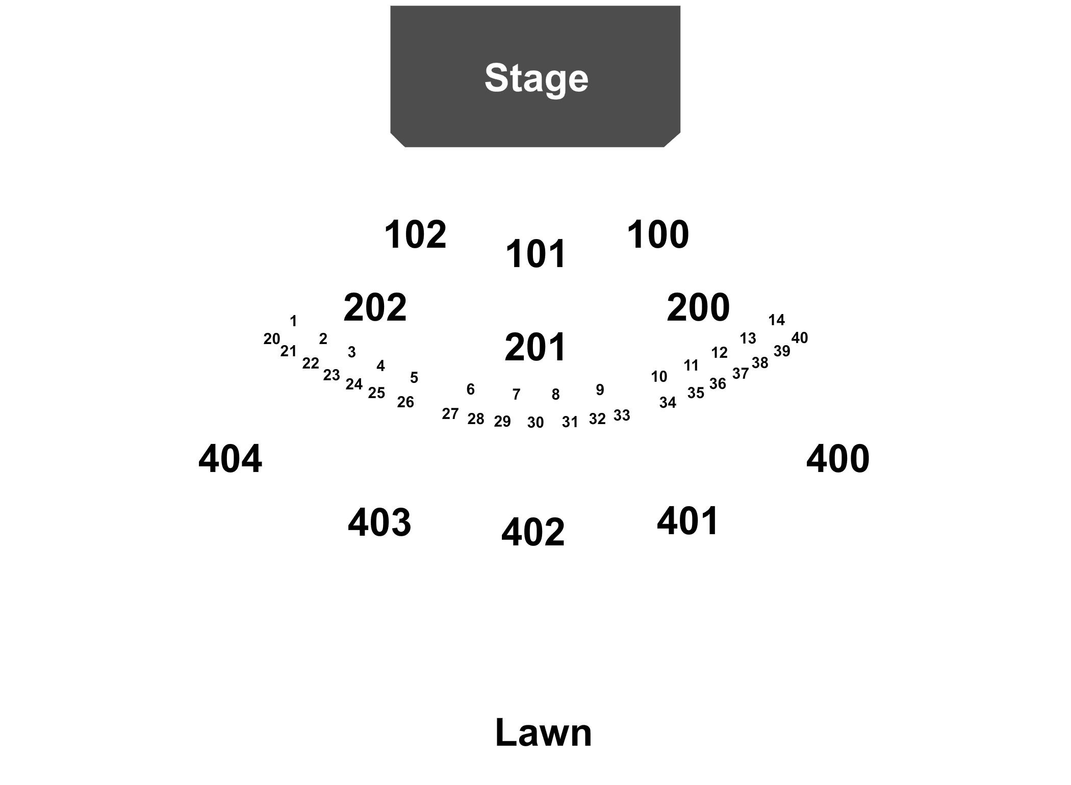 Farm Bureau Insurance Lawn Seating Chart