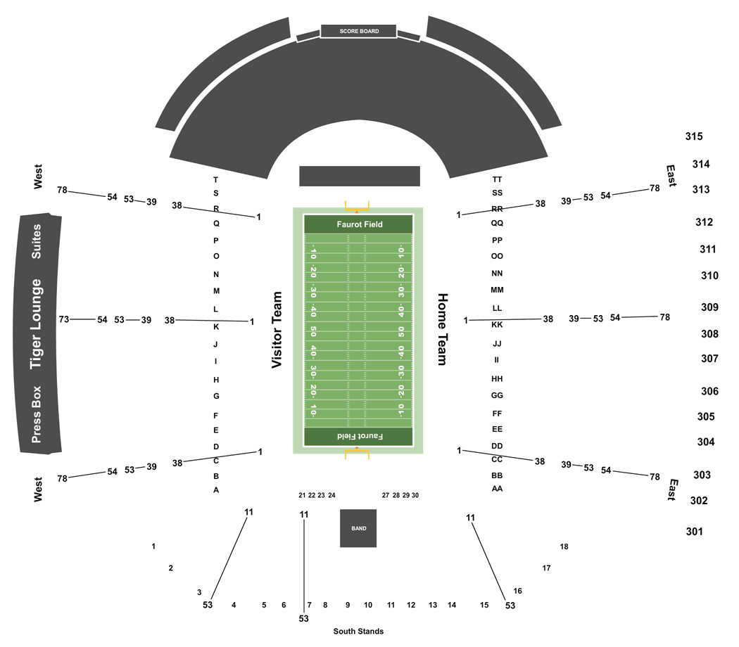 Faurot Field Interactive Seating Chart