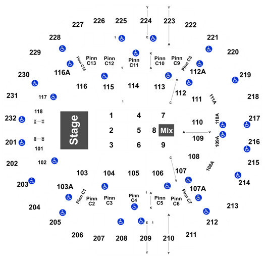 FedEx Forum Seating Chart + Rows, Seat Numbers and Club Seats