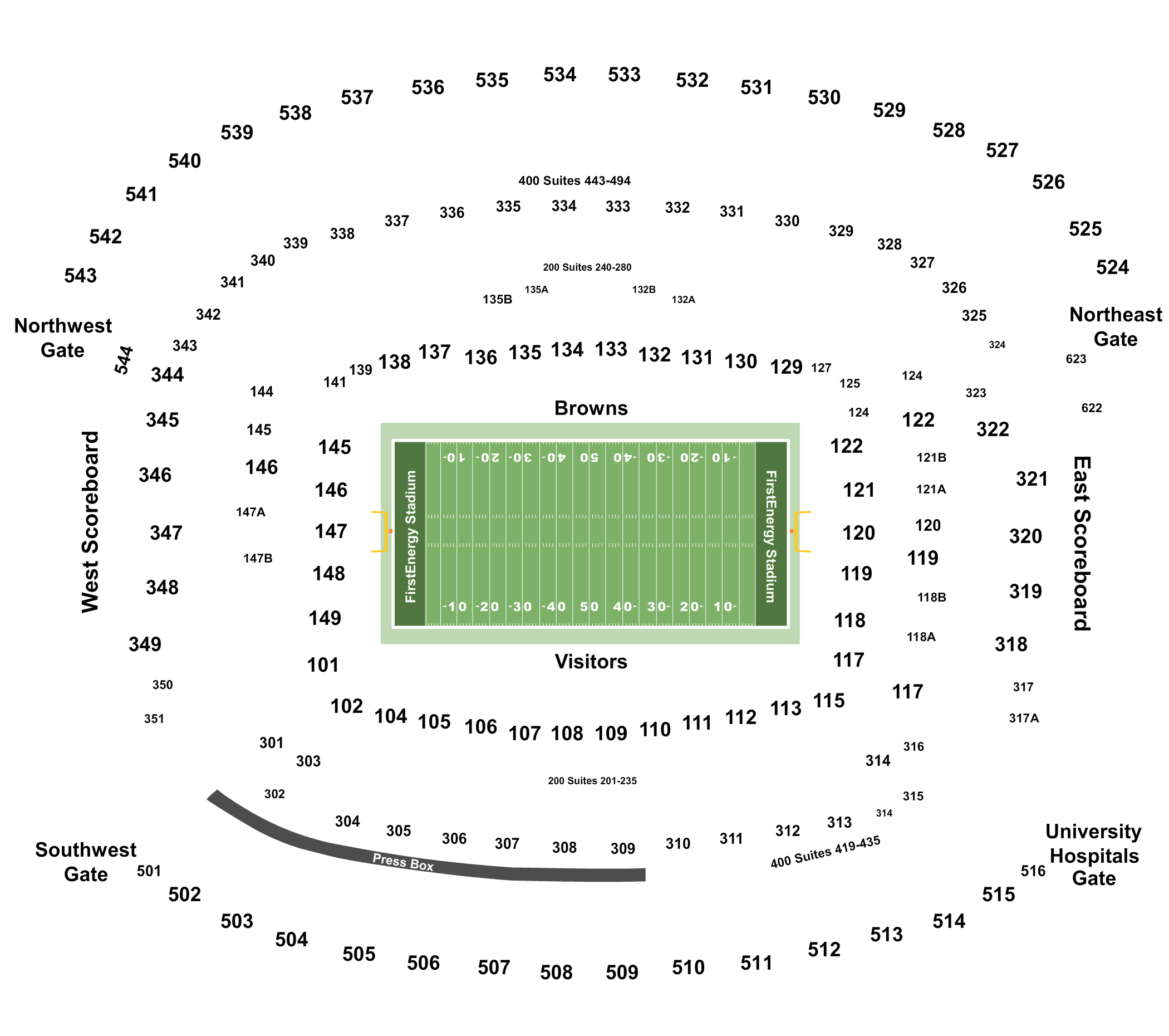 Cleveland Browns vs. Pittsburgh Steelers Tickets Sun, Nov 19, 2023 1:00 pm  at Cleveland Browns Stadium in Cleveland, OH