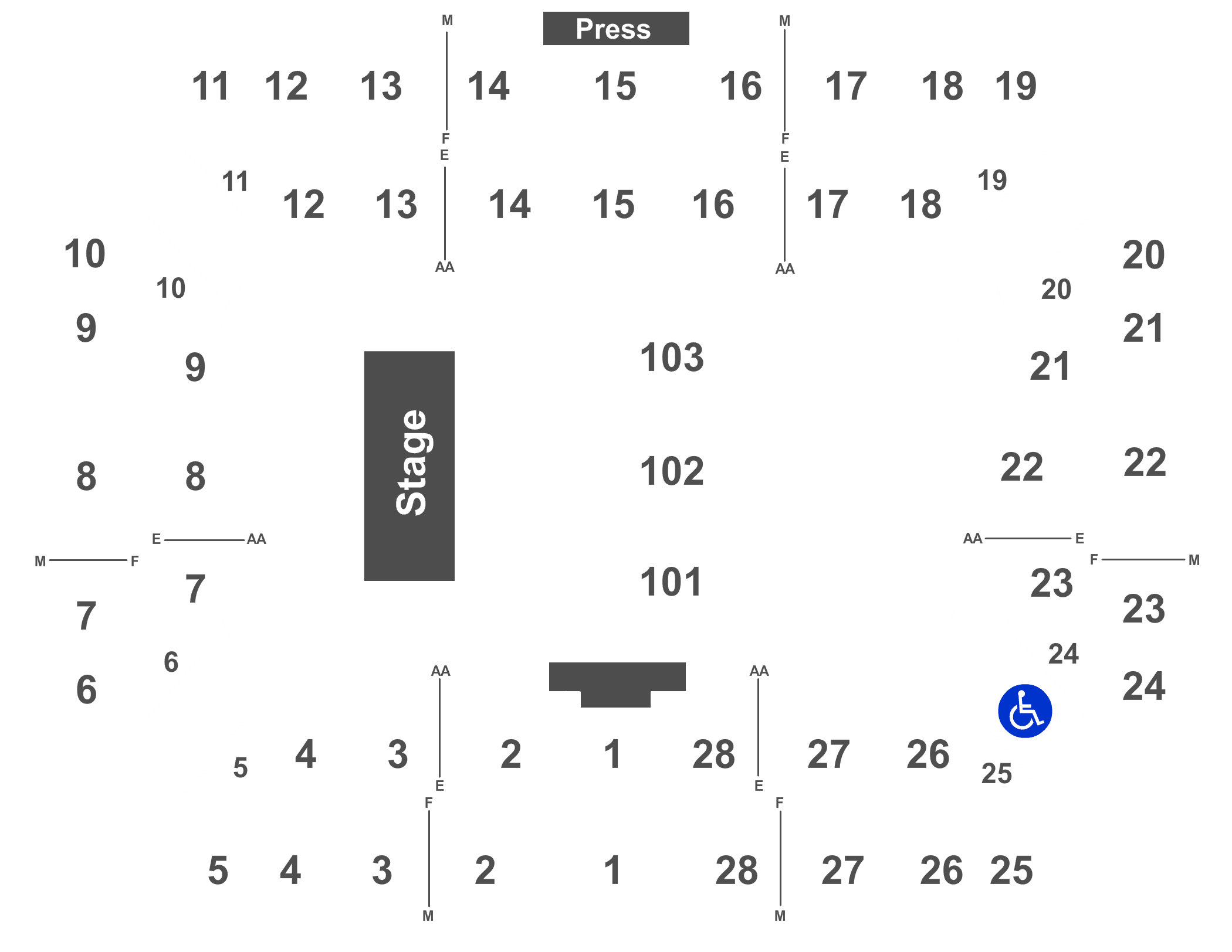 Floyd Maines Arena Seating Chart