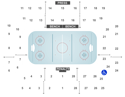 Floyd L Maines Arena Seating Chart
