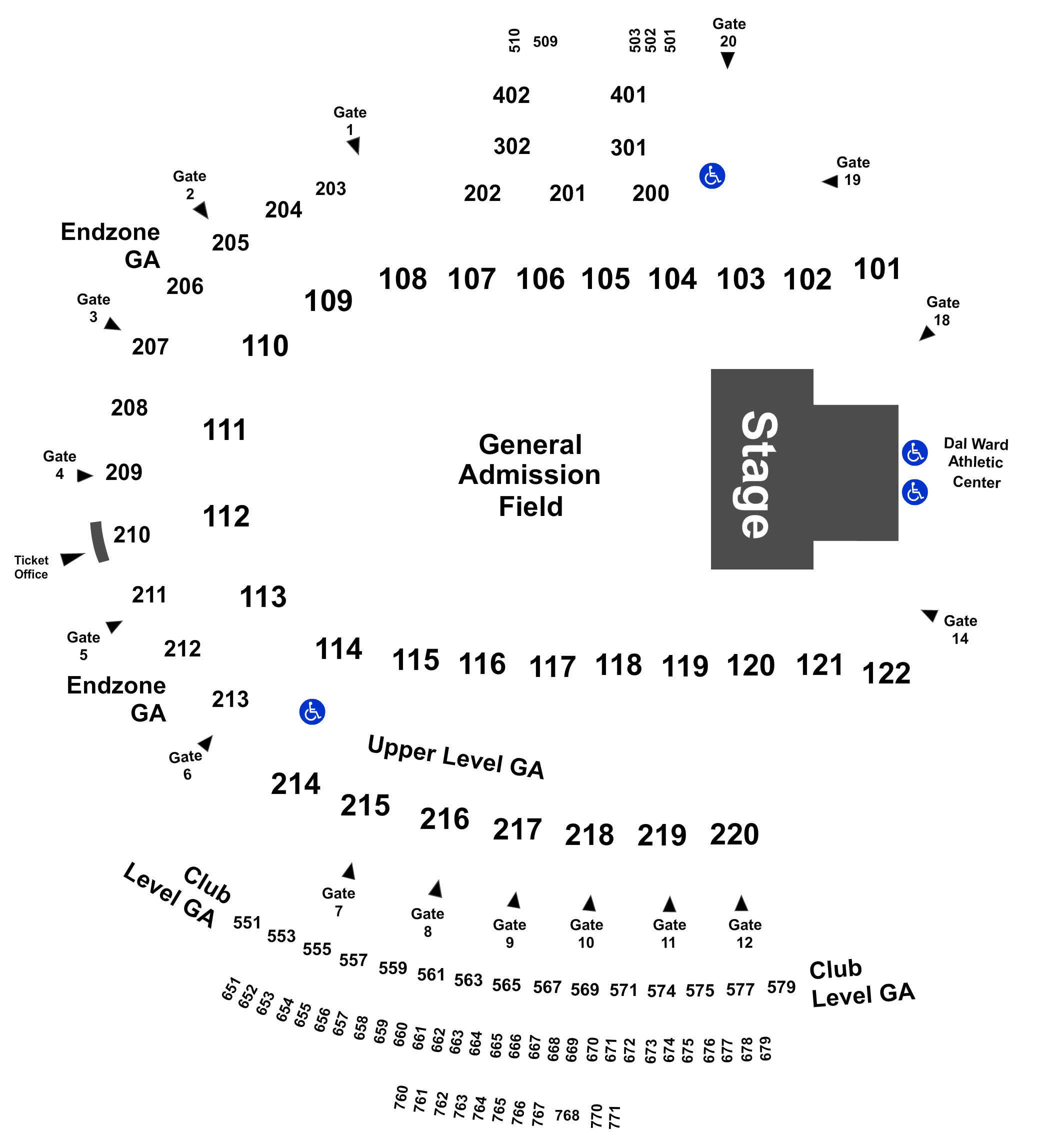 Folsom Field Seating Chart With Row And Seat Numbers