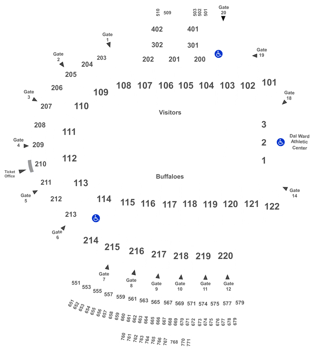 Cu Football Stadium Seating Chart