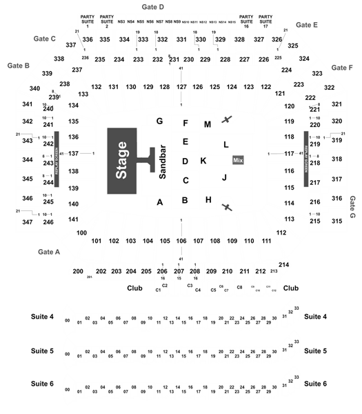 Ford Field Kenny Chesney Seating Chart