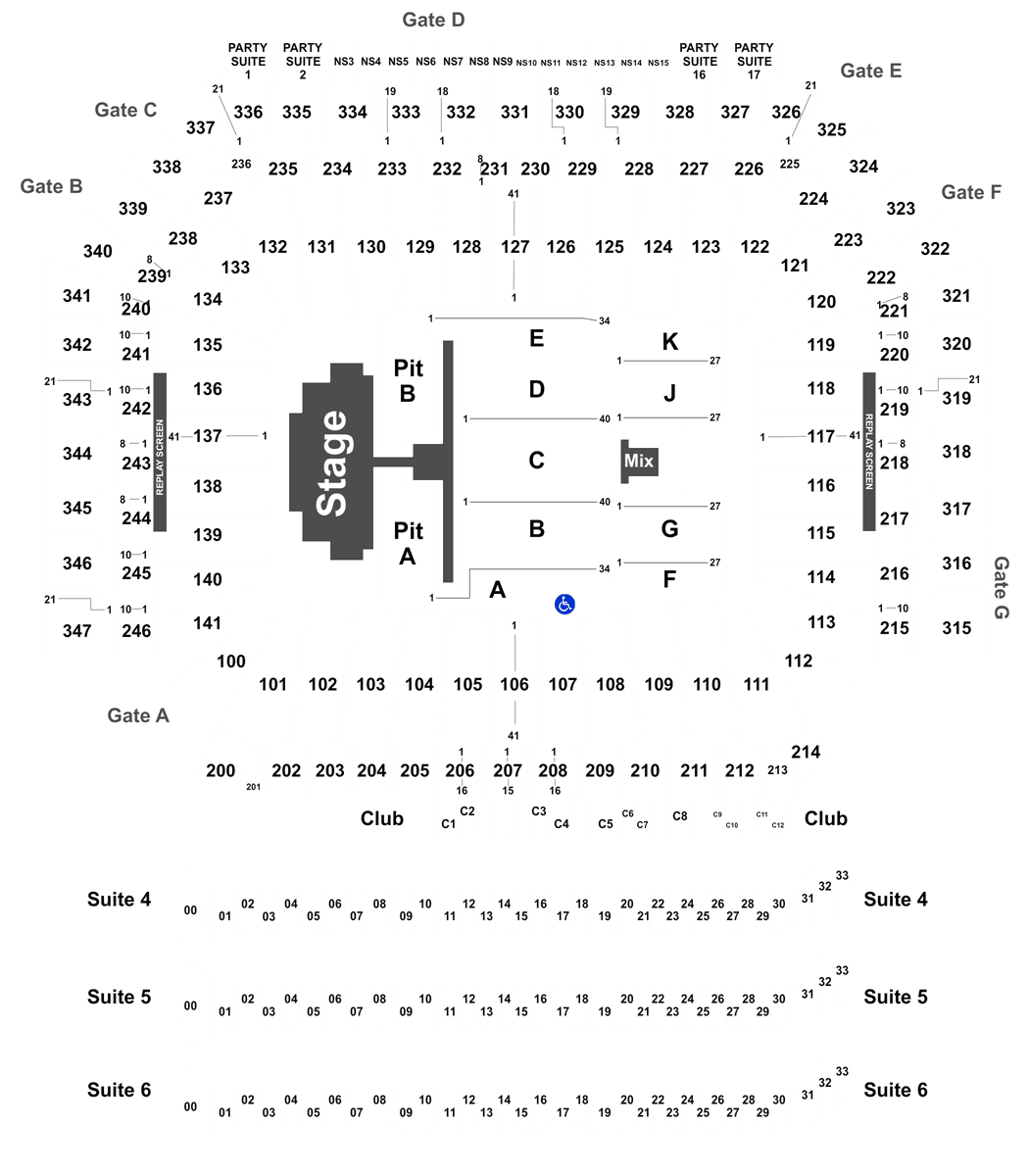 Ford Field Seating Chart Concert Luke Bryan