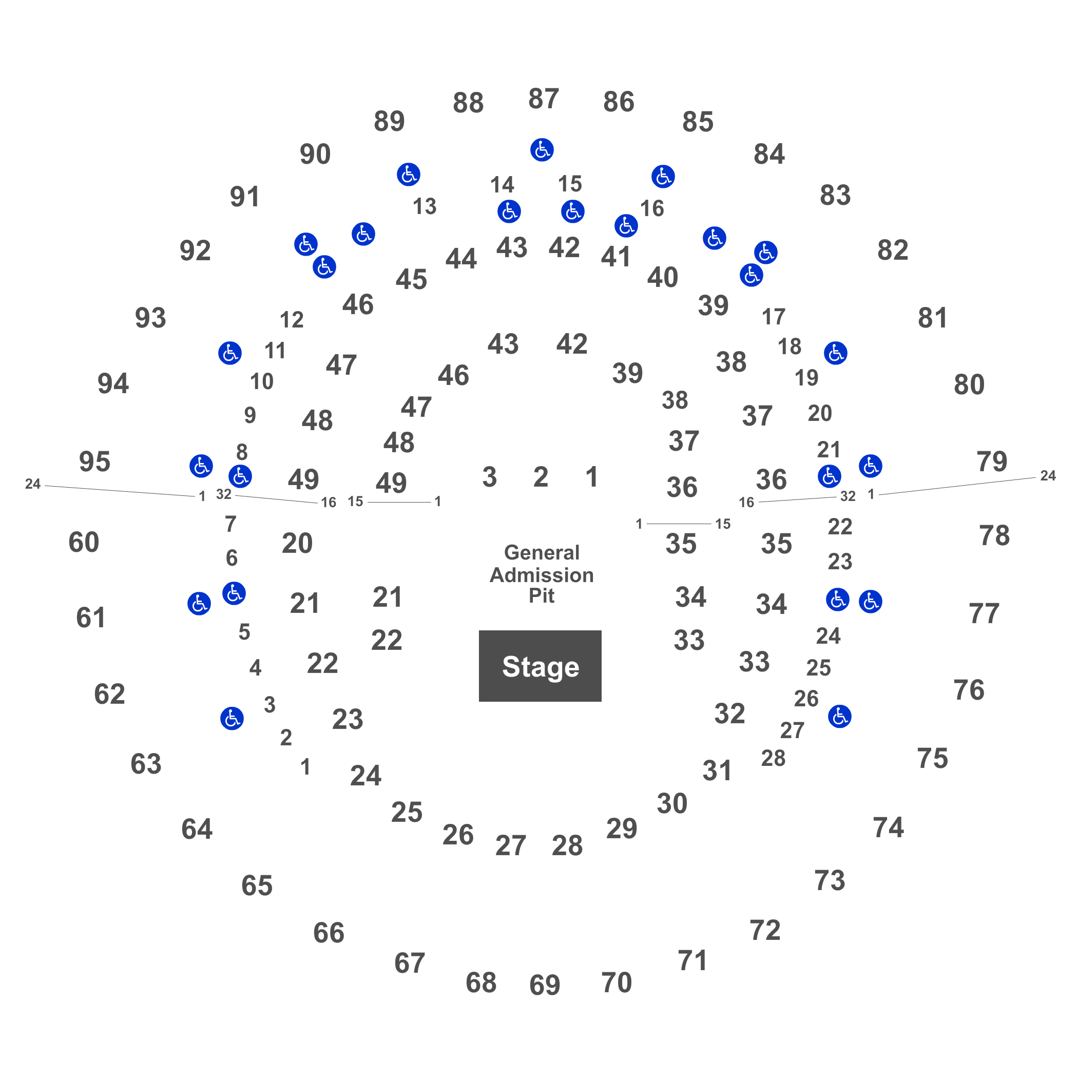 Frank Erwin Center Seating Chart Rows