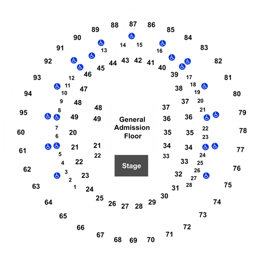 Frank Erwin Center Seating Chart Seat Numbers