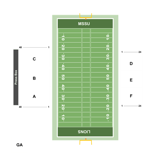 Missouri Western Griffons at Missouri Southern Lions Football tickets -  Fred G. Hughes Stadium - 11/11/2023