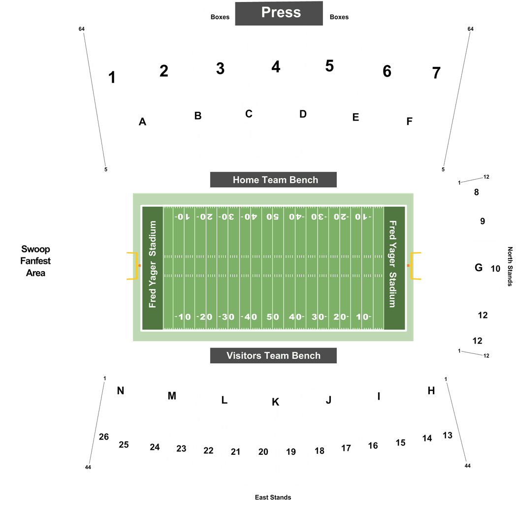 Miami University Yager Stadium Seating Chart
