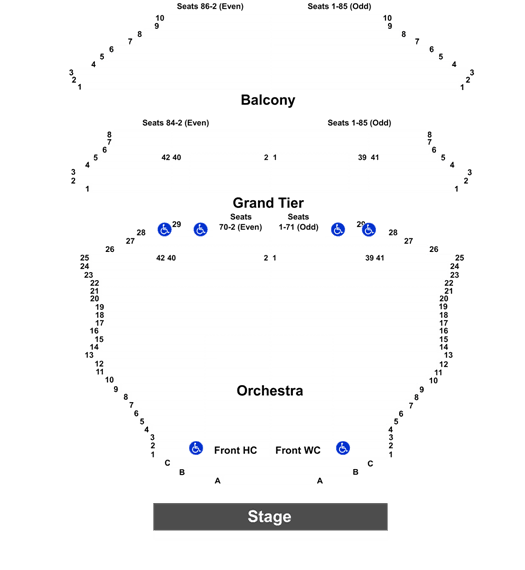 Gammage Hamilton Seating Chart