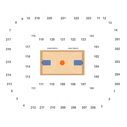 Uconn Huskies Gampel Pavilion Seating Chart