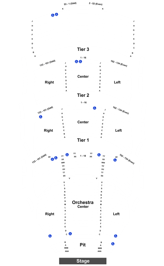 Eccles Center Seating Chart