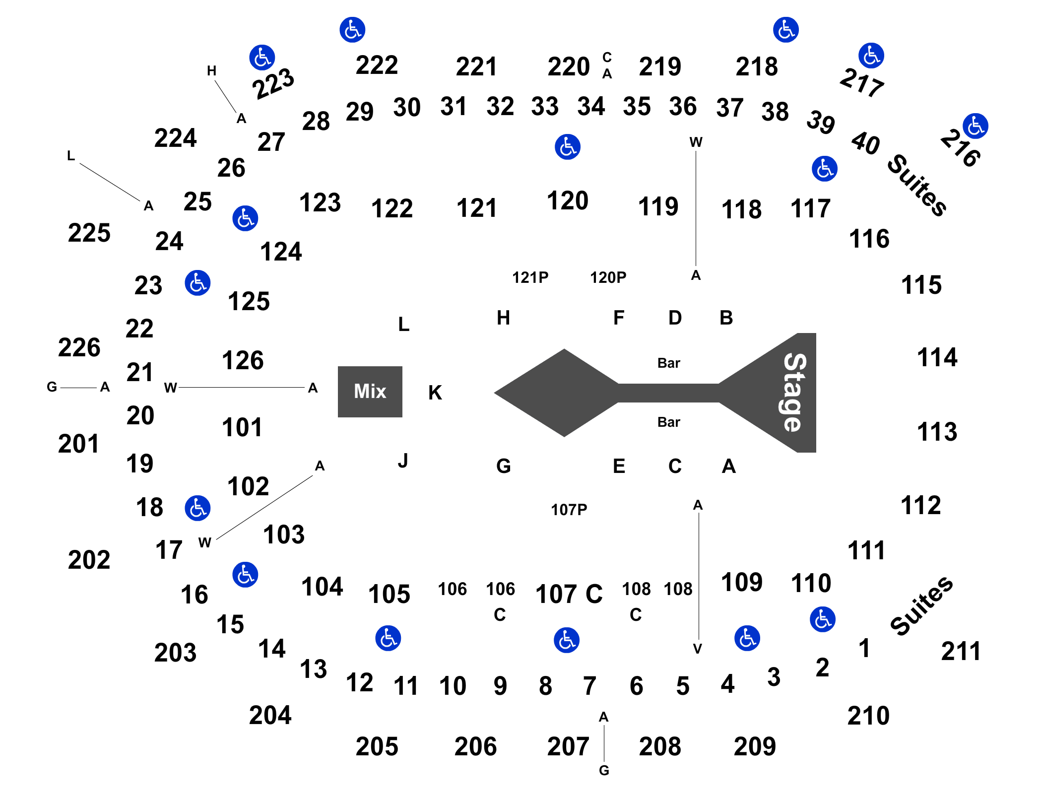 GIANT Center Seating Chart