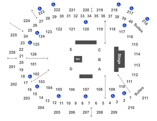 GIANT Center Seating Chart